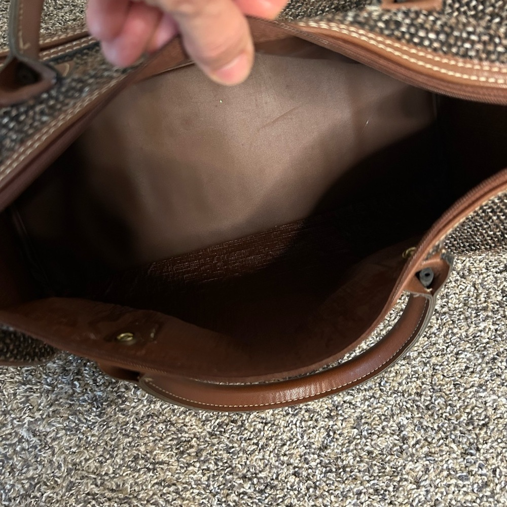 Jaguar vintage tweed handheld travel bag - Picture 5 of 14